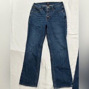 14 NWOT J Crew mid rise flare crop jeans, size 24